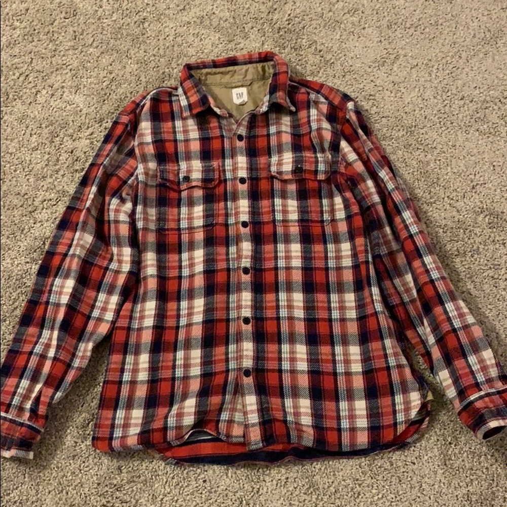 Men’s long sleeve flannel- from Gap, gently used